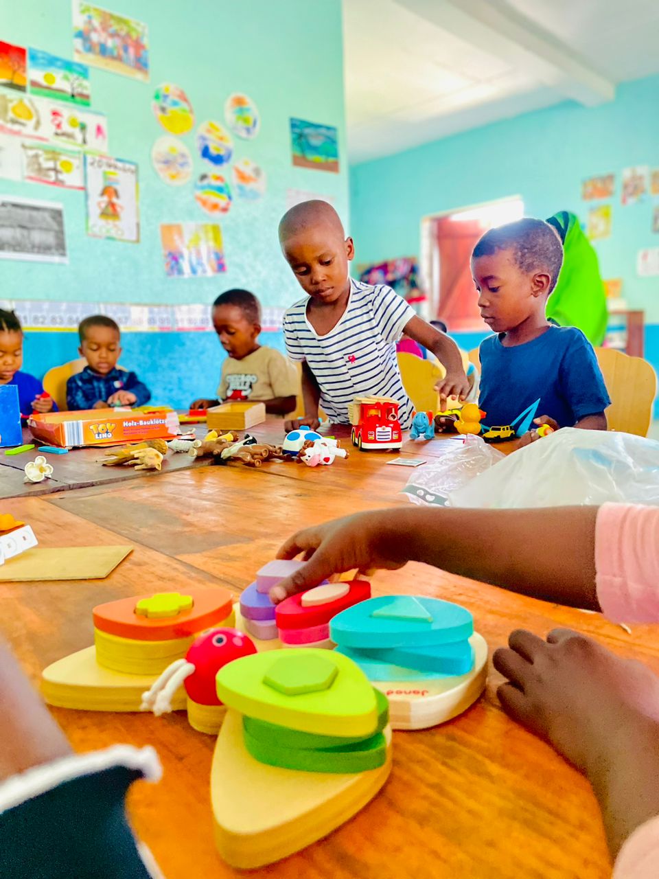 Enfants à la Maison des Enfants Lumières, Dzahadjou